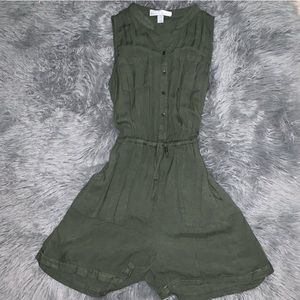 Olive green short romper